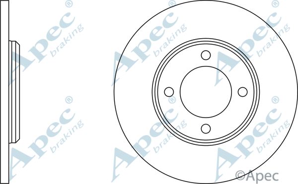 APEC BRAKING Jarrulevy DSK269